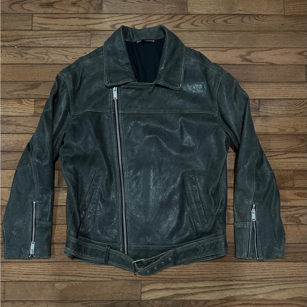 Zara leather jacket